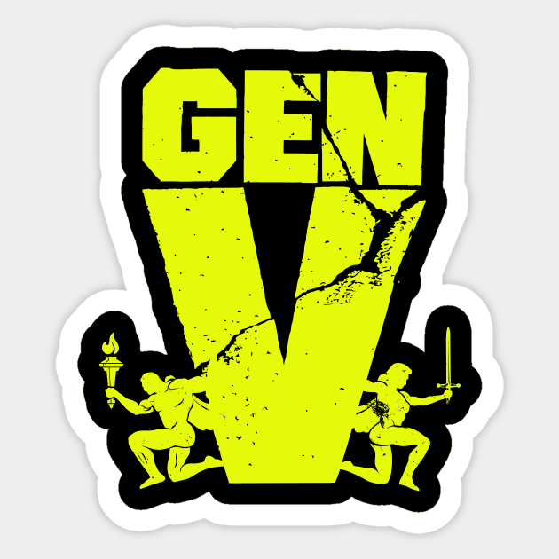 Gen V Fan Logo Lumo Sticker by Vault Emporium